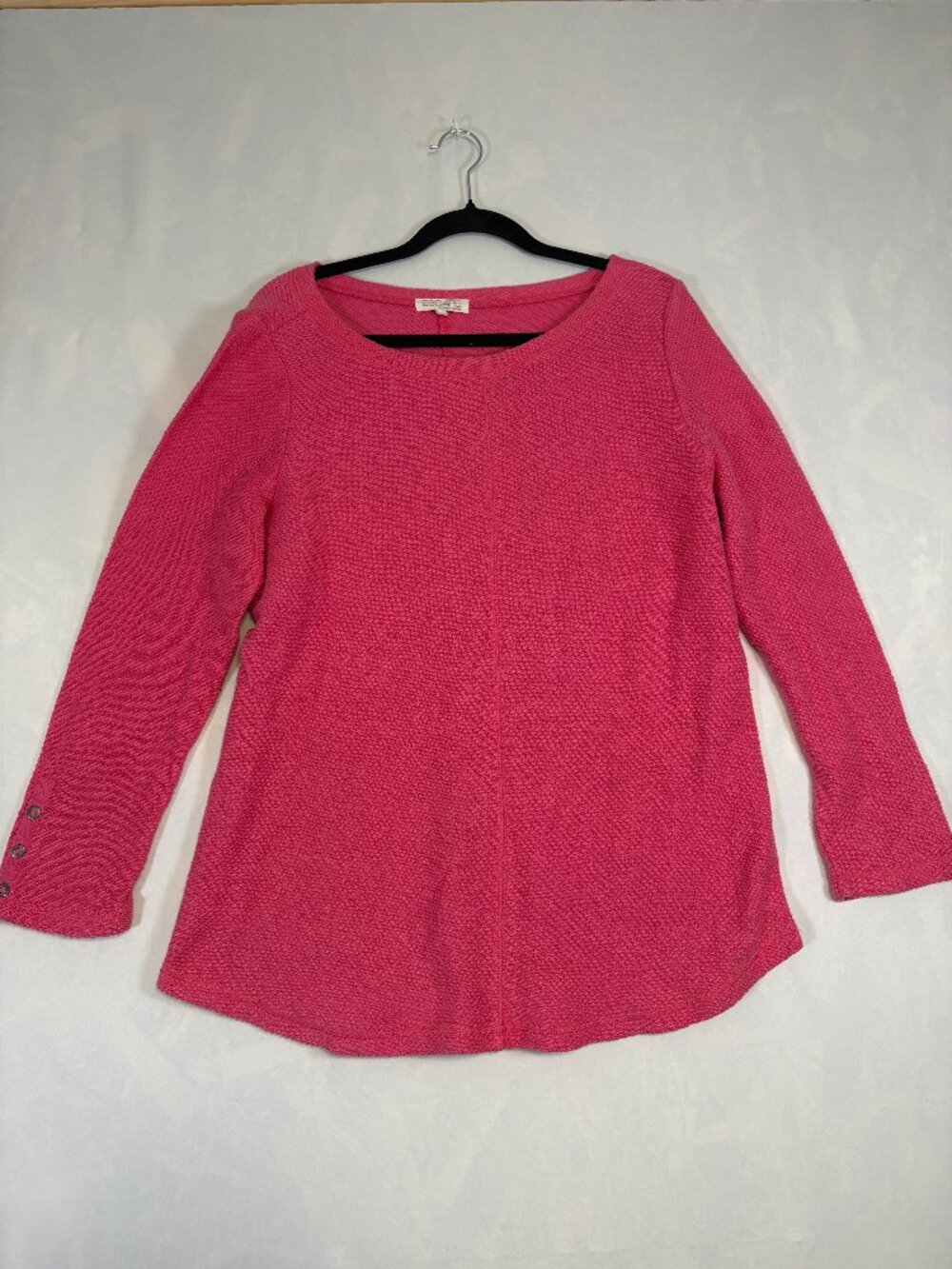 Escape by Habitat Clothes Pink Textured Knit Tunic Top Women’s Medium